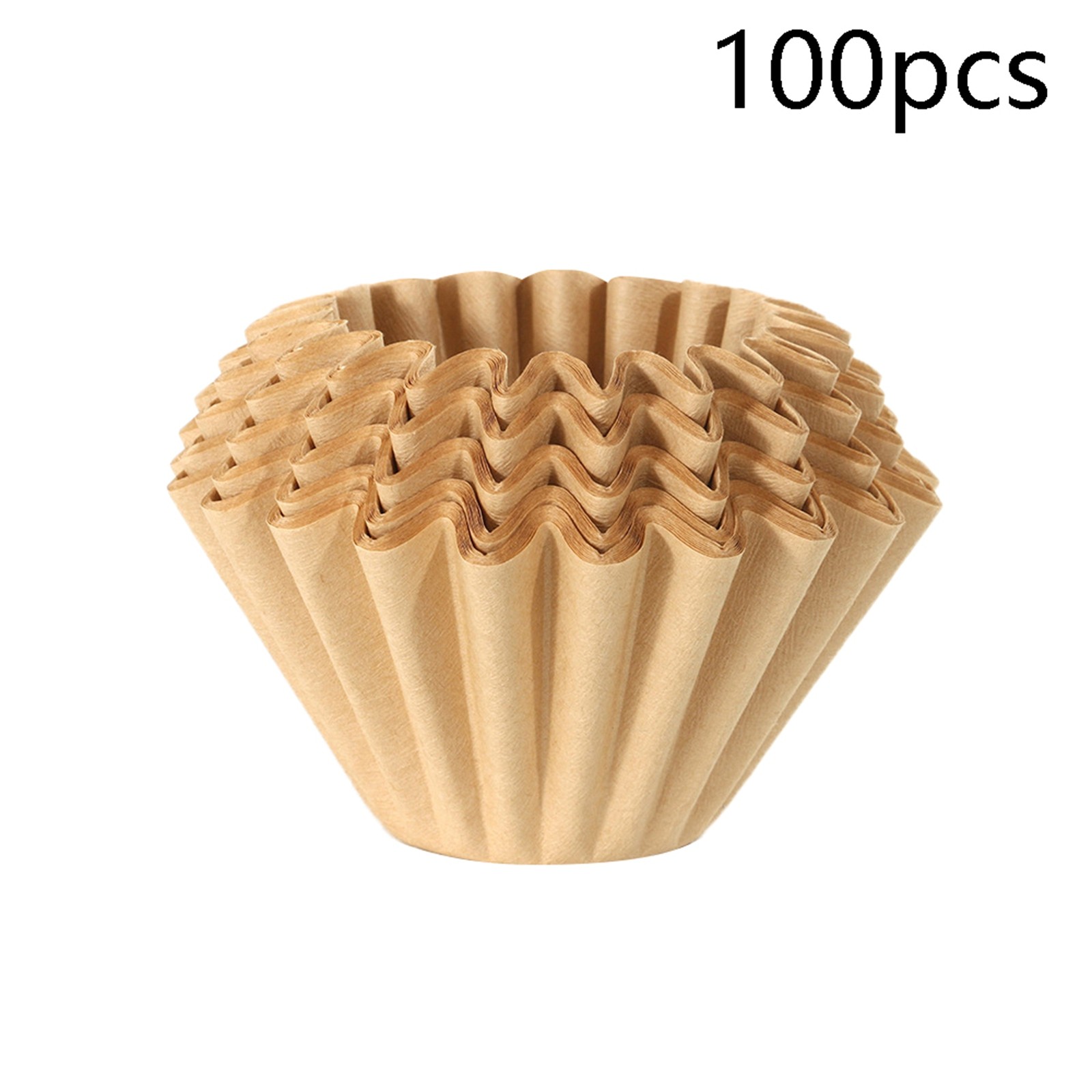 thumbnail image 2 of Papel de filtro para café sin blanquear - 13 cm de diámetro, biodegradable - Diseño ondulado, realza el sabor - para preparación manual y cafeteras de goteo, 2 of 2